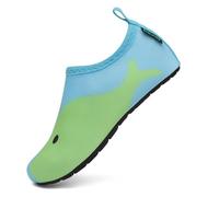 SAGUARO Scarpe da Scoglio Bambino Scarpe Mare Bambina Bambini Scarpette da Scoglio Antiscivolo Scarpette Mare per Acqua Spiaggia Nuoto Piscina Verde,GR.22/23