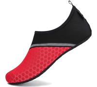SAGUARO Scarpe da Scoglio Donna Uomo da Immersione Scarpette da Surf Water Shoes Barefoot per Bagno Spiaggia Mare Snorkel Yoga, Rosso 40/41