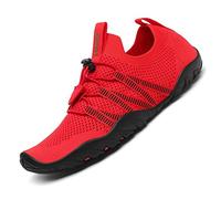 SAGUARO Scarpe da Scoglio Donna Uomo Scarpette da Mare Bagno Spiaggia Surf Yoga Water Shoes per Nuoto Piscina Spiaggia Canottaggio Vela Aqua Fiume Mare, Rosso Chiaro, 41 EU