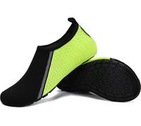 SAGUARO Scarpe da Scoglio Uomo Donna - Scarpette da Mare Antiscivolo Leggere in Tessuto Elastico, Asciugatura Rapida per Spiaggia, Piscina, Surf e Immersione Verde Brillante Gr. 42/43 EU