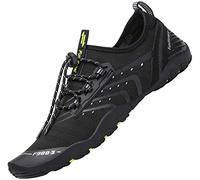 SAGUARO Scarpe da Scoglio Uomo Donna Scarpette Scoglio Antiscivolo Scarpette/Scarpe Mare Scoglio per Acqua Piscina Spiaggia Immersione, Nero Liquirizia Gr.42