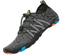 SAGUARO Scarpe da Scoglio Uomo Donna Scarpette Scoglio Antiscivolo Scarpette/Scarpe Mare Scoglio per Acqua Piscina Spiaggia Immersione, Corazzata Grigio Gr.46