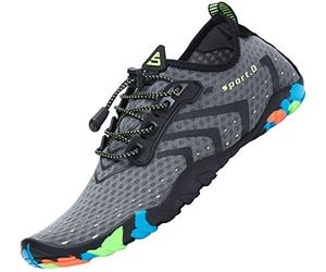 SAGUARO Scarpe da Scoglio Uomo Donna Scarpette Scoglio Antiscivolo Scarpette/Scarpe Mare Scoglio per Acqua Piscina Spiaggia Immersione, Grigio Gr.47