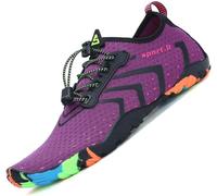 SAGUARO Scarpe da Scoglio Uomo Scarpette da Scoglio Donna Scarpe Mare Antiscivolo Scarpette Mare Scarpe Acqua Asciugatura Rapida Scarpe per Spiaggia Immersione Surf St.1 Porpora Gr.40 EU
