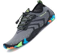SAGUARO Scarpe da Scoglio Uomo Scarpette da Scoglio Donna Scarpe Mare Antiscivolo Scarpette Mare Scarpe Acqua Asciugatura Rapida Scarpe per Spiaggia Immersione Surf St.1 Grigio Gr.43 EU