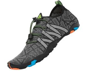 SAGUARO Scarpe da Scoglio Uomo Scarpette da Scoglio Donna Scarpe Mare Antiscivolo Scarpette Mare Scarpe Acqua Asciugatura Rapida Scarpe per Spiaggia Immersione Surf Grigio Gr.43 EU