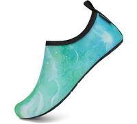 SAGUARO Scarpe da Spiaggia per Uomo Donna Antiscivolo Scarpette da Immersione Traspirante Leggere Scarpe a Piedi Nudi Yoga Mare Bagno Scoglio, Water Grigio Clair 44/45