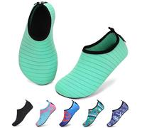 SAGUARO Scarpe da Sport Acquatici Ragazzi Ragazze Scarpette Scoglio Scarpe da Immersione Piscina Spiaggia Mare Fiume Nuoto Surf Vela Acqua Cycling per Bambini, Verde Menta, 22/23 EU