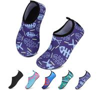 SAGUARO Scarpe da Sport Acquatici Ragazzi Ragazze Scarpette Scoglio Scarpe da Immersione Piscina Spiaggia Mare Fiume Nuoto Surf Vela Acqua Cycling per Bambini, Blu Marino, 34/35 EU