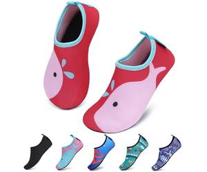 SAGUARO Scarpe da Sport Acquatici Ragazzi Ragazze Scarpette Scoglio Scarpe da Immersione Piscina Spiaggia Fiume Mare Nuoto Surf Acqua per Bambini, Rosso, 28/29 EU