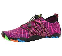 SAGUARO Scarpe da Sport Acquatici Uomo Donna Scarpette Scoglio Traspiranti Leggere Scarpe da Immersione per Piscina Spiaggia Canottaggio Mare Fiume Surf Vela Acqua Cycling, Viola Magenta, 41 EU
