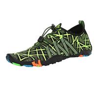 SAGUARO Scarpe da Sport Acquatici Uomo Donna Scarpette Scoglio Traspiranti Leggere Scarpe da Immersione per Piscina Spiaggia Canottaggio Mare Fiume Surf Vela Acqua Cycling, Verde Chartreuse, 41 EU