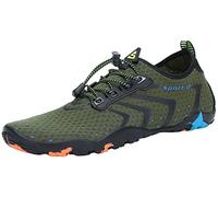 SAGUARO Scarpe da Sport Acquatici Uomo Donna Scarpette Scoglio Traspiranti Leggere Scarpe da Immersione per Piscina Spiaggia Canottaggio Mare Fiume Surf Vela Acqua Cycling, Verde, 42 EU