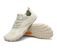 SAGUARO Scarpe da Trail Running Uomo Donna Scarpe da Barefoot Antiscivolo Traspirante Scarpe Minimaliste per Outdoor e Indoor Trekking Fitness Beige 46 EU
