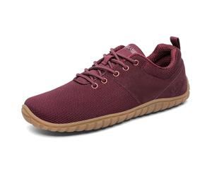 SAGUARO Scarpe Minimaliste Comode Donna - Scarpe Barefoot Ginnastica Traspirante - Scarpe Trail Running Camminata con Wide Tox Box - Scarpa da Fitnes Leggere con Zero Drop Soles Rosso,Gr.42