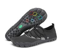 SAGUARO Scarpe Scoglio Uomo Donna Asciugatura Rapida Scarpette da Mare Traspiranti Spiaggia Scarpe da Mare per Acqua Immersione Nuoto Surf Vela Canottaggio Nautica Nero Notte,Gr.48