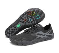 SAGUARO Scarpe Scoglio Uomo Donna Asciugatura Rapida Scarpette da Mare Traspiranti Spiaggia Scarpe da Mare per Acqua Immersione Nuoto Surf Vela Canottaggio Nautica Nero,Gr.41