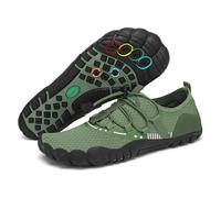 SAGUARO Scarpe Scoglio Uomo Donna Asciugatura Rapida Scarpette da Mare Traspiranti Spiaggia Scarpe da Mare per Acqua Immersione Nuoto Surf Vela Canottaggio Nautica Verde Asparago,Gr.43