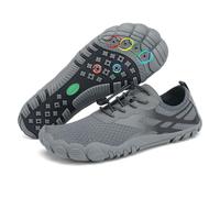 SAGUARO Scarpe Scoglio Uomo Donna Asciugatura Rapida Scarpette da Mare Traspiranti Spiaggia Scarpe da Mare per Acqua Immersione Nuoto Surf Vela Canottaggio Nautica Grigio Scuro,Gr.44