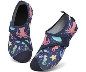 SAGUARO Scarpette Scoglio Ragazzi Ragazze Scarpe da Immersione Antiscivolo Leggere Scarpe da Sport Acquatici Bambino per Mare Piscina, Touch X, Blu Indaco, 32/33 EU