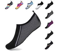 SAGUARO Unisex Scarpe da Mare Uomo Scarpe da Spiaggia Antiscivolo Donna Scarpe da Immersione Leggere Scarpe per Acqua Yoga Scarpe da Scoglio Traspirante Sportive Surf Grigiochiaro 42/43 EU