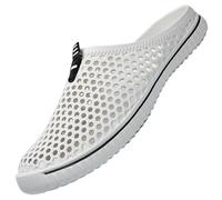 SAGUARO Uomo Donna Spiaggia Traspirante Pantofole Leggero Flessibile Estate Sandali Anti-scivoloso Unisex Clogs Piscina Slippers 38EU Bianco