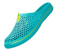 SAGUARO Uomo Donna Spiaggia Traspirante Pantofole Leggero Flessibile Estate Sandali Anti-scivoloso Unisex Clogs Piscina Slippers 45EU A Blu