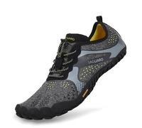 SAGUARO Water Shoes Mens Womens Barefoot Quick Dry Sports Aqua Shoes Unisex Slip On Skin Shoes for Beach Swim Surf Yoga Exercise,Upgrade Black 7.5 UK
