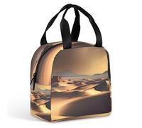 Sahara - Borsa per il pranzo del deserto, per donne e uomini, portatile, isolata, con manico, a prova di perdite, riutilizzabile, per lavoro, picnic, viaggi