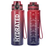 Sahara Sailor Borraccia Sportiva 500ML, Senza BPA, Senza Perdite, Borraccia Motivazionale, per Bici, Palestra, Graduata, Campeggio, Escursionismo (1 Bottiglia)