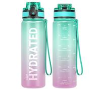Sahara Sailor Borraccia Sportiva 500ML, Senza BPA, Senza Perdite, Borraccia Motivazionale, per Bici, Palestra, Graduata, Campeggio, Escursionismo (1 Bottiglia)