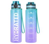 Sahara Sailor Borraccia Sportiva 750ML, Senza BPA, Senza Perdite, Borraccia Motivazionale, per Bici, Palestra, Graduata, Campeggio, Escursionismo (1 Bottiglia)