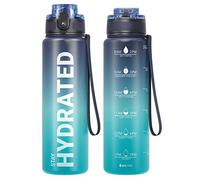 Sahara Sailor Borraccia Sportiva 750ML, Senza BPA, Senza Perdite, Borraccia Motivazionale, per Bici, Palestra, Graduata, Campeggio, Escursionismo (1 Bottiglia)
