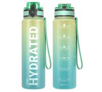 Sahara Sailor Borraccia Sportiva 750ML, Senza BPA, Senza Perdite, Borraccia Motivazionale, per Bici, Palestra, Graduata, Campeggio, Escursionismo (1 Bottiglia)