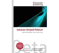 Saharan Striped Polecat: Mammal, Mustelidae, Tunisia, Sudan, Libya