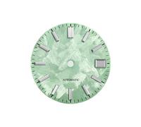Saharuse 1 pz 28.5mm Sakura Quadrante No Lume Accessori for Orologi Nessuna Data for NH35 NH36 Movimento Meccanico Automatico SKX007(Light Green,Rose Index 6o Clock)