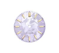 Saharuse 1 pz 28.5mm Sakura Quadrante No Lume Accessori for Orologi Nessuna Data for NH35 NH36 Movimento Meccanico Automatico SKX007(Purple,Rose Index 6o Clock)