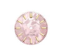 Saharuse 1 pz 28.5mm Sakura Quadrante No Lume Accessori for Orologi Nessuna Data for NH35 NH36 Movimento Meccanico Automatico SKX007(Pink,Rose Index 6o Clock)