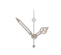 Saharuse 1 set di lancette for orologio argentate con puntatore luminoso verde, parti ricambio for uomo, for movimento al quarzo Miyoda 2115