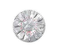 Saharuse 1pc 28,5 mm quadrante dell'orologio Serie Sakura Texture Facce Accessori for Movimento NH34 GMT(White redGMT,Greene lume No Logo)