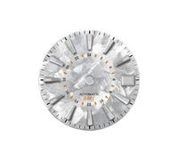Saharuse 1pc 28,5 mm quadrante dell'orologio Serie Sakura Texture Facce Accessori for Movimento NH34 GMT(White orangeGMT,Greene lume No Logo)