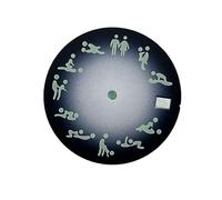 Saharuse 1pc 28.5mm Postura Divertente Calendario Singolo quadrante dell'orologio C3 Luce Notturna Verde Adatta for Movimento Automatico NH34 NH35(Grey)