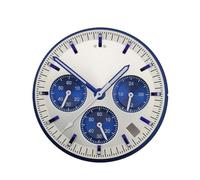 Saharuse 1pc 32,5 mm quadrante Panda cronografo elettronico lancette Luminose Adatte for Movimento VK63(No.3)