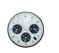 Saharuse 1pc 32,5mm Luminoso quadrante Multi-Potenza Logo lancette elettroniche Adatte for Movimento VK63(1058-8)