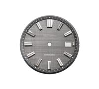 Saharuse 1pc 33.5mm quadrante Struttura in Betulla dell'orologio bambù Senza lume for Movimento NH35 for Cassa da 40mm RM001(Sand Ash)