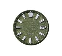 Saharuse 1pc 33.5mm quadrante Struttura in Betulla dell'orologio bambù Senza lume for Movimento NH35 for Cassa da 40mm RM001(Green)