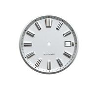 Saharuse 1pc 33.5mm quadrante Struttura in Betulla dell'orologio bambù Senza lume for Movimento NH35 for Cassa da 40mm RM001(Dumb White)