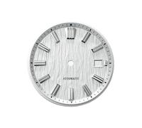 Saharuse 1pc 33.5mm quadrante Struttura in Betulla dell'orologio bambù Senza lume for Movimento NH35 for Cassa da 40mm RM001(Birch White)
