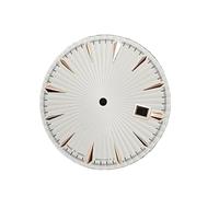 Saharuse 1pc 35mm quadranti for Orologi da Uomo 40mm Accessori volti strutturati for Movimento NH35(White Rose)