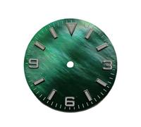 Saharuse 1pc quadrante Bianco Nero Arancione Viola da 28,5 mm for Movimento NH35 nessun Logo Nessuna Finestra della Data Accessori for Orologi(Green)